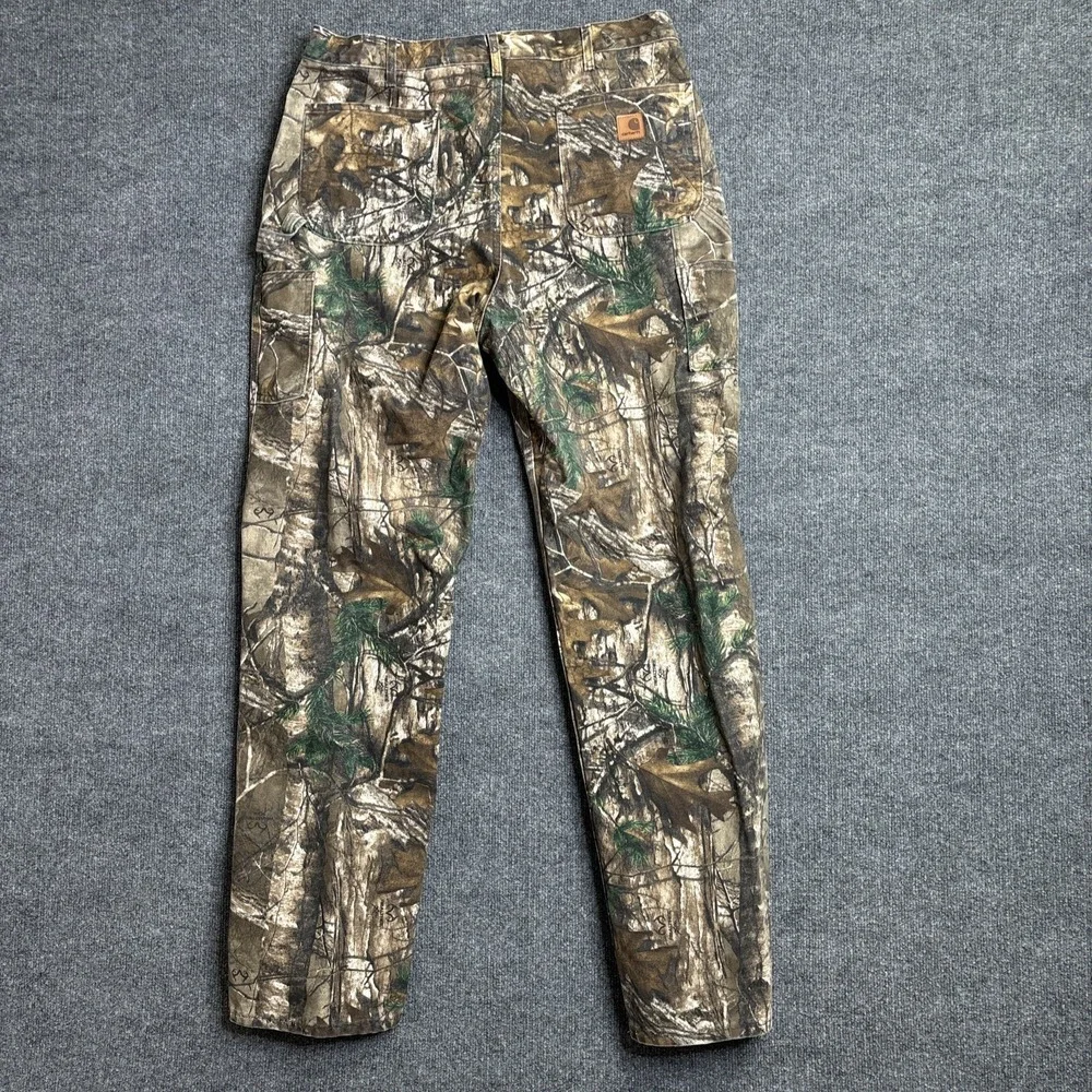 Vintage Carhartt‎ Camo Pants Men's 38x36 Realtree Carpenter USA B235977